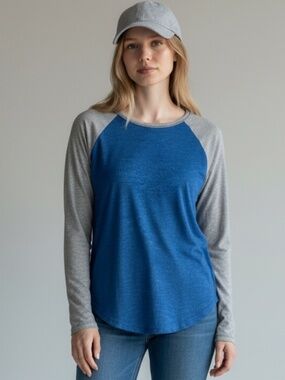 SO Authentic American Heritage Raglan Baseball Tee Shirt Size XS Fits S M